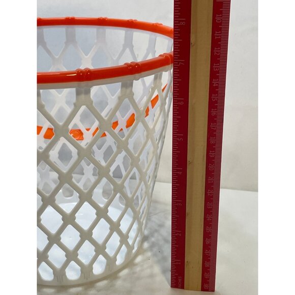 Basketball basket bucket hoop pail with handle plastic Easter Halloween set of 3 - Picture 7 of 8